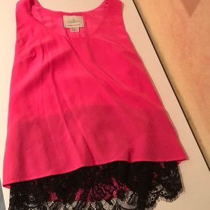 Madison Marcus pink silk top